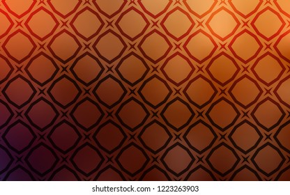 Dark Orange vector pattern with christmas stars. Decorative illustration with stars on abstract template. Pattern for websites, landing pages.