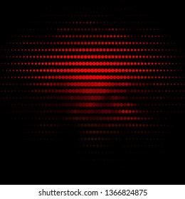 Dark Orange vector pattern with circles. Glitter abstract illustration with colorful drops. New template for your brand book.