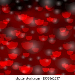 Dark Orange vector pattern with circles, stars. Colorful illustration with gradient dots, stars. Design for your commercials.