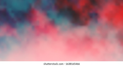 Dark Orange vector pattern with clouds. Illustration in abstract style with gradient clouds. Template for websites.