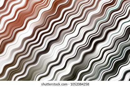 Dark Orange vector pattern with curved circles. Creative geometric illustration in marble style with gradient. The elegant pattern for brand book.