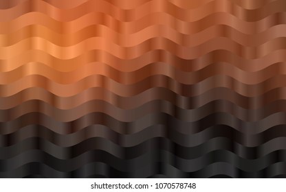 Dark Orange vector pattern with curved circles. Creative illustration in halftone marble style with gradient. A completely new marble design for your business.