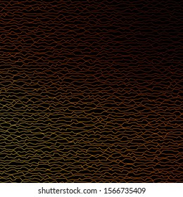 Dark Orange vector pattern with curves. Colorful illustration in circular style with lines. Template for cellphones.