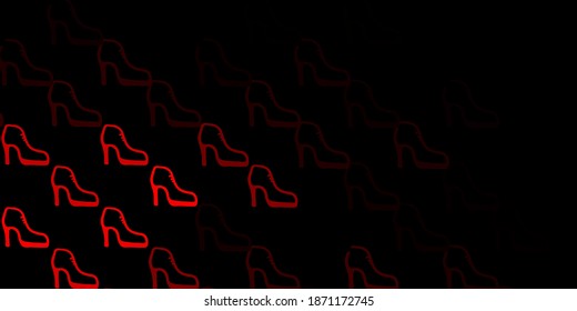 Dark orange vector pattern with feminism elements. Simple design in abstract style with women’s rights activism. Best design to show the power of women.