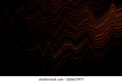 Dark Orange vector pattern with lamp shapes. Brand-new colored illustration in marble style with gradient. The best blurred design for your business.