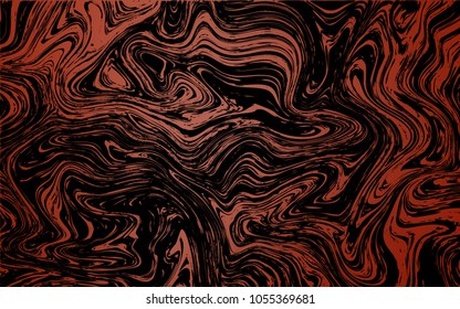 Dark Orange vector pattern with lamp shapes. A vague circumflex abstract illustration with gradient. Marble design for your web site.