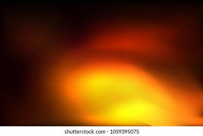 Dark Orange vector pattern with lamp shapes. Shining illustration, which consist of blurred lines, circles. The elegant pattern for brand book.