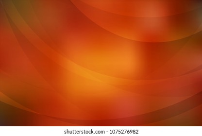 Dark Orange vector pattern with lamp shapes. A sample with blurred bubble shapes. The template for cell phone backgrounds.