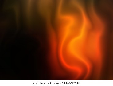 Dark Orange vector pattern with lamp shapes. Glitter abstract illustration with wry lines. The template for cell phone backgrounds.