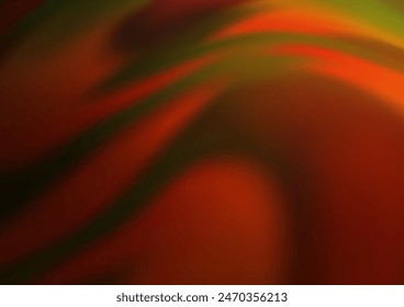 Dark Orange vector pattern with lamp shapes. Glitter abstract illustration with wry lines. A completely new marble design for your business.