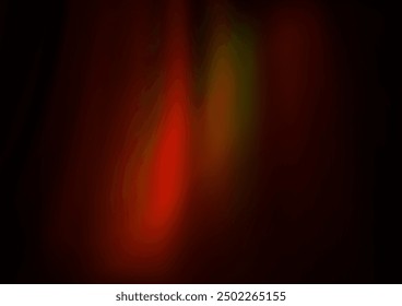 Dark Orange vector pattern with lamp shapes. Shining illustration, which consist of blurred lines, circles. The template for cell phone backgrounds.