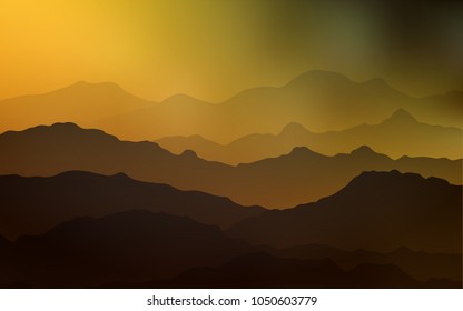 Dark Orange vector pattern with lava shapes. Colorful illustration in abstract mountain style with gradient. A completely new template for your business design.