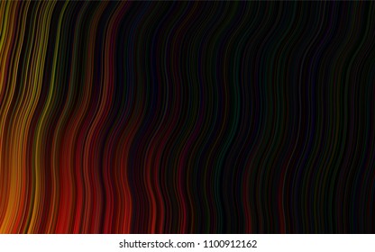 Dark Orange vector pattern with lava shapes. Creative geometric illustration in marble style with gradient. A completely new marble design for your business.