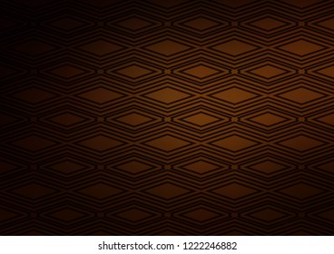 Dark Orange vector pattern with lines, rectangles. Colorful lines, squares on abstract background with gradient. Backdrop for TV commercials.