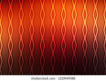 Dark Orange vector pattern with lines, rectangles. Shining colorful illustration with lines, rectangles. Best design for your ad, poster, banner.