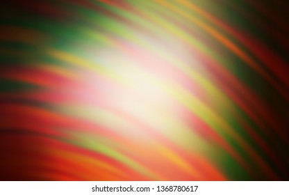 Dark Orange vector pattern with lines. Modern gradient abstract illustration with bandy lines. A completely new template for your design.