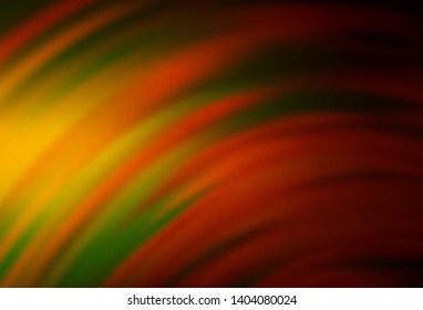 Dark Orange vector pattern with lines. Modern gradient abstract illustration with bandy lines. The best colorful design for your business.
