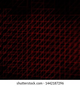 Dark Orange vector pattern with lines. Repeated lines on abstract background with gradient. Best design for your posters, banners.