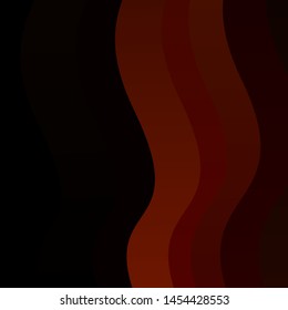 Dark Orange vector pattern with lines. Colorful illustration in abstract style with bent lines. Pattern for booklets, leaflets.