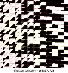 Dark Orange vector pattern with lines. Colorful gradient illustration with abstract flat lines. Pattern for booklets, leaflets.