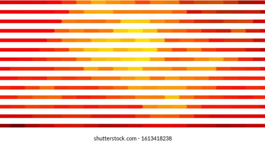 Dark Orange vector pattern with lines. Gradient illustration with straight lines in abstract style. Pattern for ads, commercials.