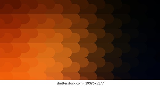 Dark Orange vector pattern with lines. Geometric abstract illustration with blurred lines. Best design for your posters, banners.
