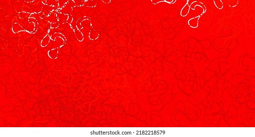 Dark orange vector pattern with lines. Brand new colorful illustration with bent lines. Pattern for ads, commercials.