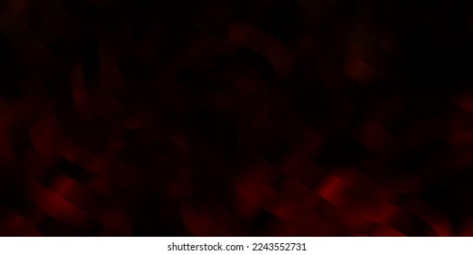 Dark Orange vector pattern with lines. Illustration in abstract style with gradient curved.  Pattern for commercials, ads.