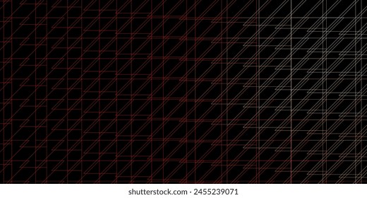 Dark Orange vector pattern with lines. Colorful gradient illustration with abstract flat lines. Pattern for booklets, leaflets.