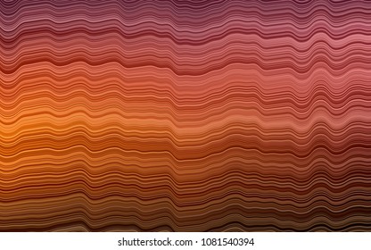 Dark Orange vector pattern with liquid shapes. Creative geometric illustration in marble style with gradient. Pattern for your business design.