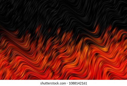 Dark Orange vector pattern with liquid shapes. Creative geometric illustration in marble style with gradient. The elegant pattern for brand book.