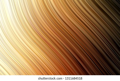 Dark Orange vector pattern with liquid shapes. Colorful abstract illustration with gradient lines. The elegant pattern for brand book.