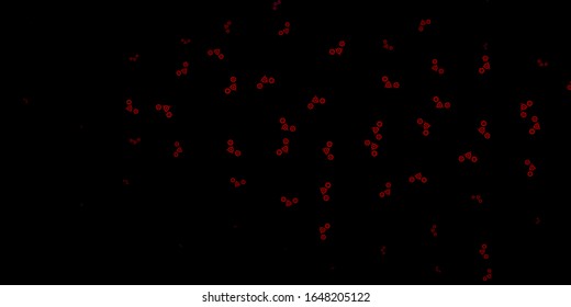 Dark Orange vector pattern with magic elements. Abstract illustration with gothic gradient shapes. Best design halloween events.