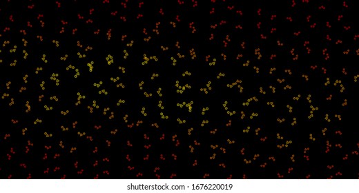 Dark Orange vector pattern with magic elements. Illustration with magical signs of spiritual power. Simple design for occult depiction. Dark Orange vector pattern with magic elements. Illustration with magical signs of spiritual power. Simple design for occult depiction.