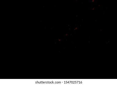 Dark Orange vector pattern with music elements. Shining illustration of colorful gradient music notes. Template for fasion magazines.