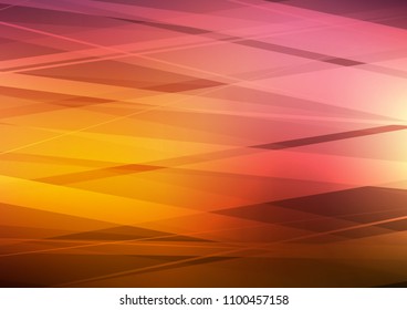 Dark Orange vector pattern with narrow lines. Blurred decorative design in simple style with lines. The template can be used as a background.