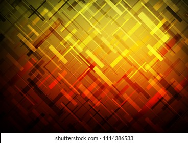 Dark Orange vector pattern with narrow lines. Lines on blurred abstract background with gradient. Smart design for your business advert.