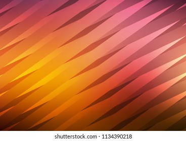 Dark Orange vector pattern with narrow lines. Blurred decorative design in simple style with lines. Smart design for your business advert.