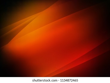 Dark Orange vector pattern with narrow lines. Shining colored illustration with narrow lines. The pattern can be used for busines ad, booklets, leaflets