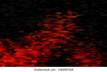 Dark Orange vector pattern with narrow lines. Blurred decorative design in simple style with lines. The template can be used as a background.