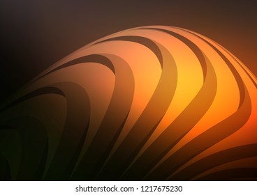 Dark Orange vector pattern with narrow lines. Modern geometrical abstract illustration with staves. The pattern can be used as ads, poster, banner for commercial.