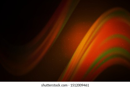 Dark Orange vector pattern with night sky stars. Modern abstract illustration with Big Dipper stars. Smart design for your business advert.
