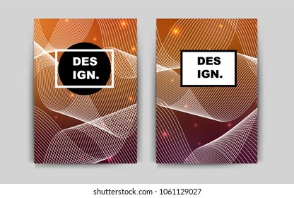 Dark Orange vector pattern for posters. Glitter abstract design concept with text box. Pattern for ads, leaflets, labels of your business.