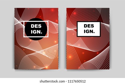 Dark Orange vector pattern for posters. Modern abstract design concept with colorful gradient. Beautiful design for cover of notepads.