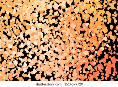 Dark Orange vector pattern with random forms. Illustration with colorful gradient shapes in abstract style. Elegant design for wallpapers.
