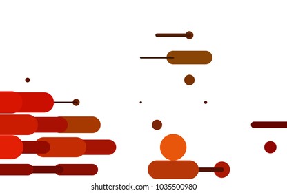Dark Orange vector pattern with rounded lines. Modern geometrical abstract illustration with staves. The pattern can be used for medical ad, booklets, leaflets