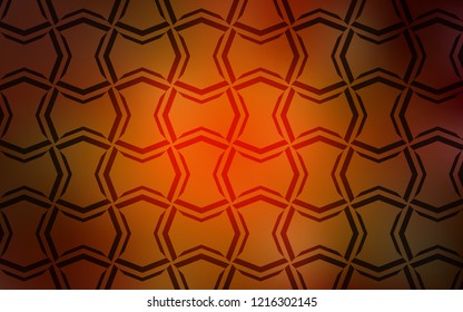 Dark Orange vector pattern with sharp lines. Shining colored illustration with sharp stripes. Smart design for your business advert.