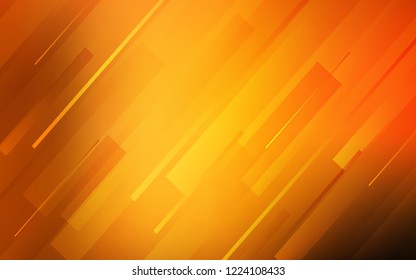 Dark Orange vector pattern with sharp lines. Blurred decorative design in simple style with lines. Pattern for ads, posters, banners.