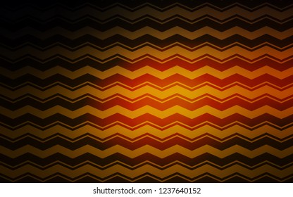 Dark Orange vector pattern with sharp lines. Glitter abstract illustration with colorful sticks. Pattern for your busines websites.