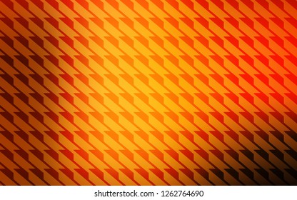 Dark Orange vector pattern with sharp lines. Colorful shining illustration with lines on abstract template. Pattern for your busines websites.